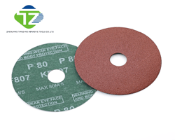 FIVE INCH ALUMINUM OXIDE FIBER DISC