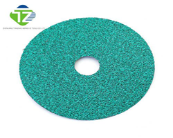 FIVE INCH GREEN CERAMIC FIBER DISC